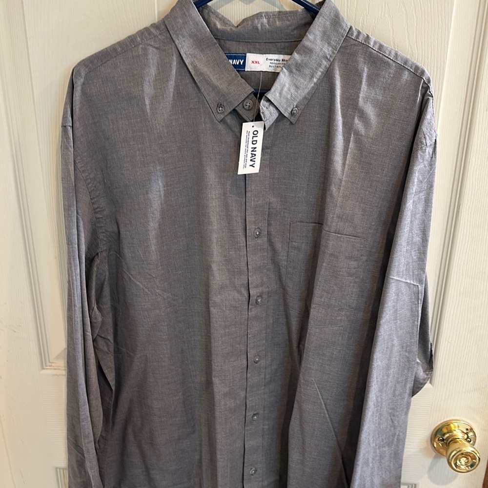 Old Navy Gray Casual Button Down Shirt